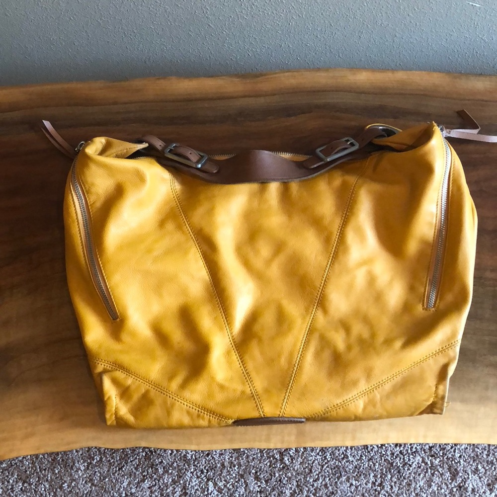 Christopher Kon Yellow leather Hobo style bag